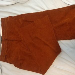 Zara corduroy pants, wide leg crop, sz M